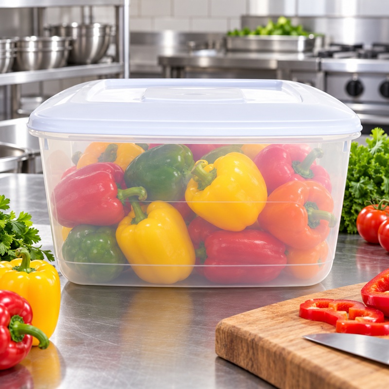 10L Food Storage Box - White Lid (1 x 10ltr)