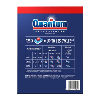 Quantum Professional by Finish Dishwasher Tablets 125 Tabs (3 x 125pk)