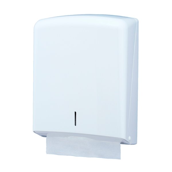 Folded Hand Towel Dispenser White (1 x Sgl)