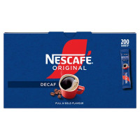 NESCAFE Original Decaf Instant Coffee Sachets - 200 x 1.8g Sticks (1 x 200s)