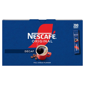 NESCAFE Original Decaf Instant Coffee Sachets - 200 x 1.8g Sticks (1 x 200s)