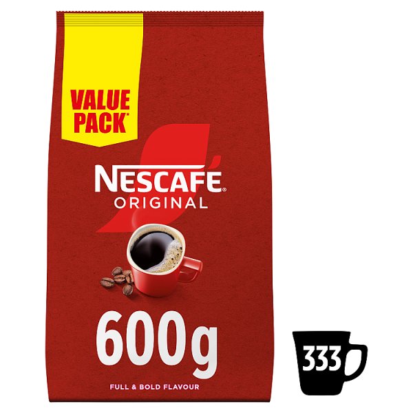 NESCAFE Original Instant Coffee 600g Value Pack (1 x 600g)