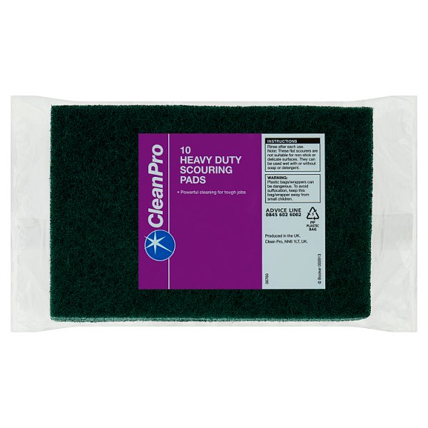 CleanPro 10 Heavy Duty Scouring Pads (1 x 10pk)
