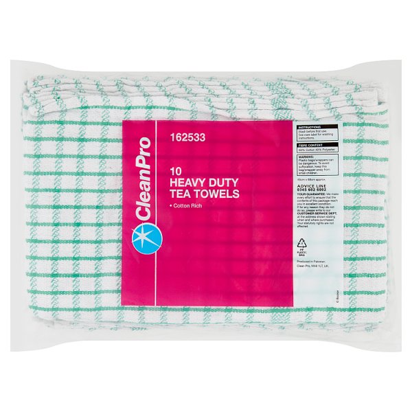 CleanPro 10 Heavy Duty Tea Towels (1 x 10pk)