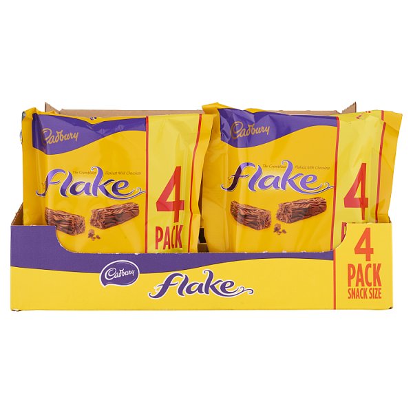 Cadbury Flake Chocolate Bar 4 Pack Multipack 80g (4 x 20g) (20 x 4x20g) Cadbury Flake Chocolate Bar 4 Pack Multipack 80g (4 x 20g) (20 x 4x20g)