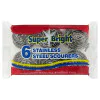 Super Bright 6 Stainless Steel Scourers (48 x 6s)