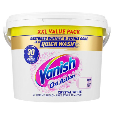 Vanish Gold Crystal White Oxi Action Stain Remover Powder 2.4kg (1 x 2.4kg)