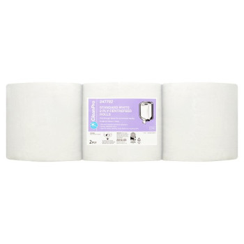 CleanPro Standard White 2 Ply 6 Centrefeed Rolls (1 x 6pk) CleanPro Standard White 2 Ply 6 Centrefeed Rolls (1 x 6pk)