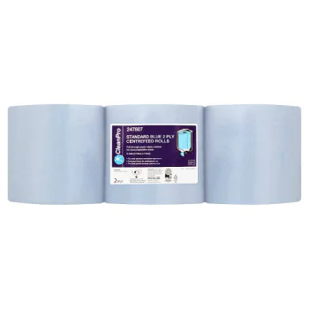 CleanPro Standard Blue 2 Ply 6 Centrefeed Rolls (1 x 6pk)