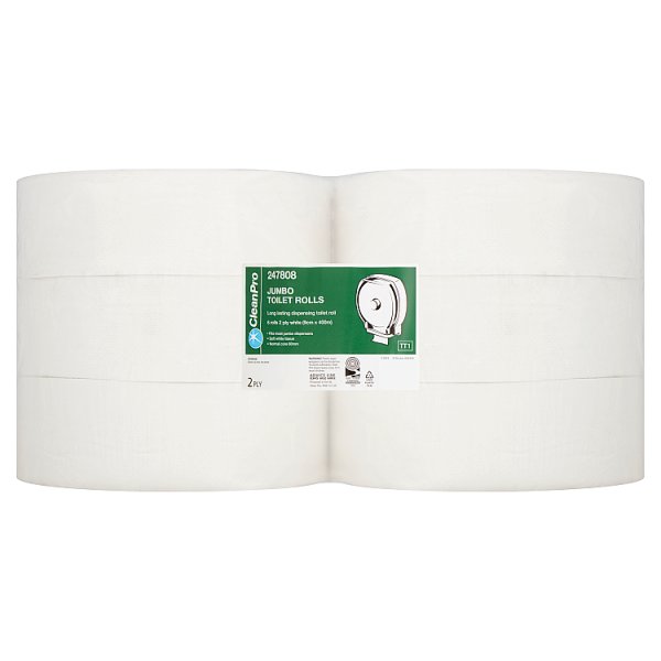 CleanPro Jumbo 6 Toilet Rolls (1 x 6pk) CleanPro Jumbo 6 Toilet Rolls (1 x 6pk)