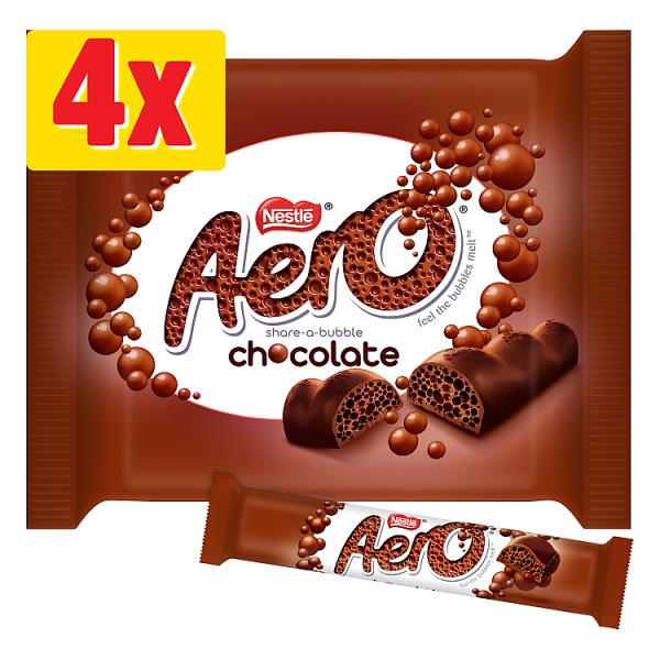 Aero Bubbly Milk Chocolate Bar 4 Pack Multipack 108g (14 x 108g)