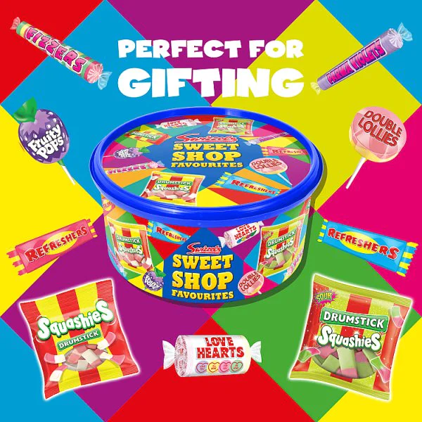 Swizzels Sweet Shop Favourites Tub 650g (4 x 650g)