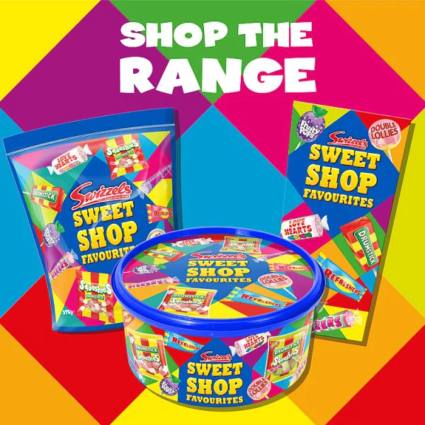 Swizzels Sweet Shop Favourites Tub 650g (4 x 650g)