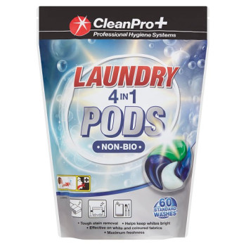 CleanPro+ Laundry 4 in 1 Pods Non-Bio 1.62kg (1 x 2x60pk)
