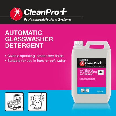 CleanPro+ Automatic Glasswasher Detergent 5 Litres (1 x 5ltr)