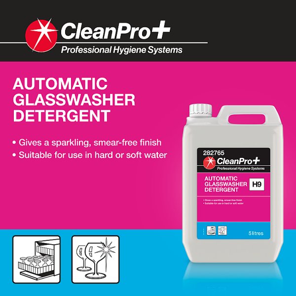 CleanPro+ Automatic Glasswasher Detergent 5 Litres (1 x 5ltr)