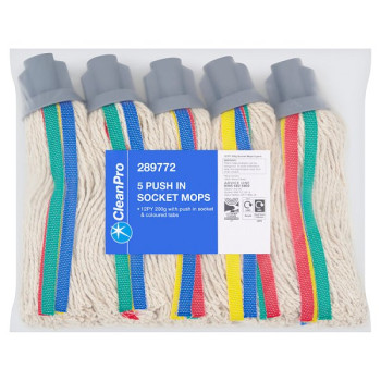 CleanPro 5 Push In Socket Mops (1 x Sgl)