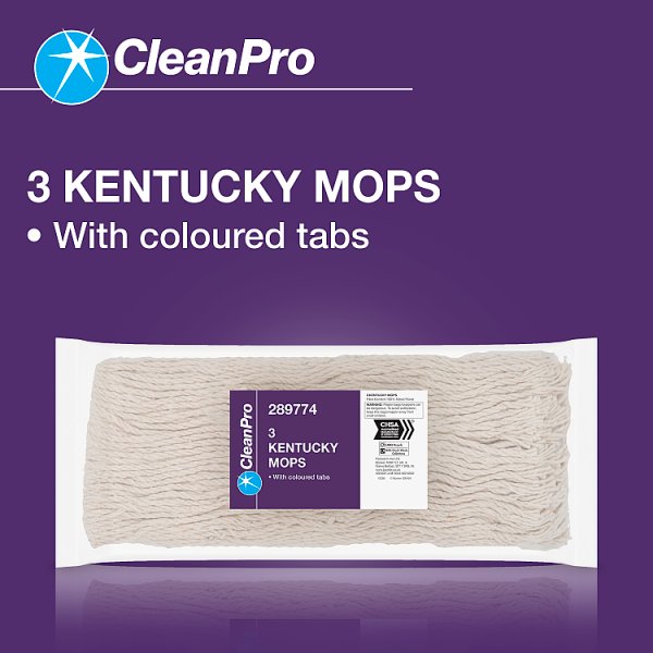 CleanPro 3 Kentucky Mops (1 x Sgl)