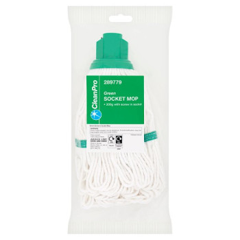 CleanPro Green Socket Mop (1 x Sgl) CleanPro Green Socket Mop (1 x Sgl)