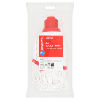 CleanPro Red Socket Mop (1 x Sgl) CleanPro Red Socket Mop (1 x Sgl)