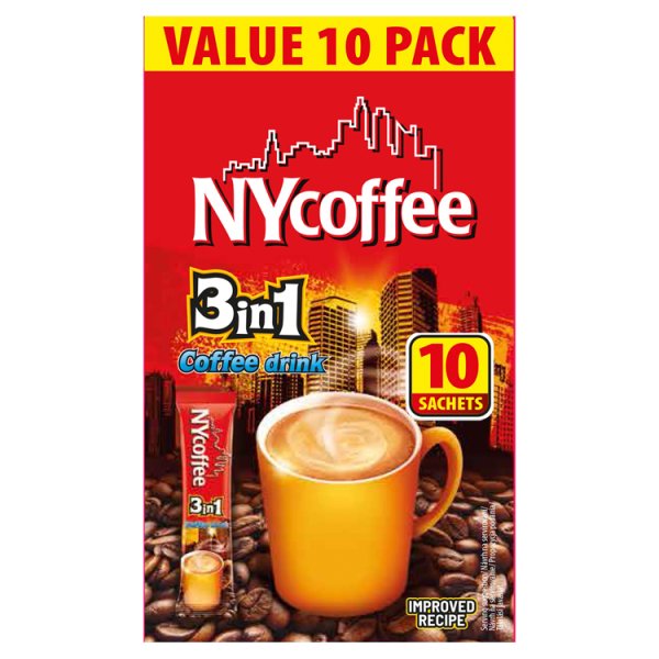 Nycoffee 3 in 1 Coffee Drink 10 x 14g (140g) (10 x 10x14g) Nycoffee 3 in 1 Coffee Drink 10 x 14g (140g) (10 x 10x14g)
