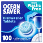 OceanSaver Plastic Free 100 Eco Dishwasher Tablets 1400g (1 x 100pk)