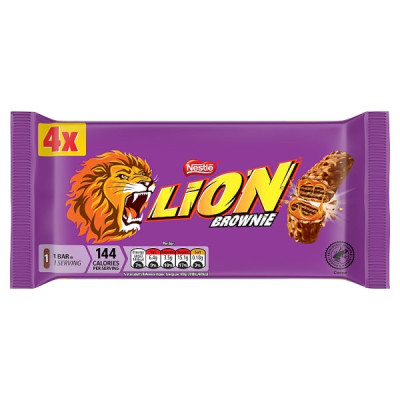 Lion Brownie Milk Chocolate Bar 4 Pack Multipack 120g (10 x 4x30g)