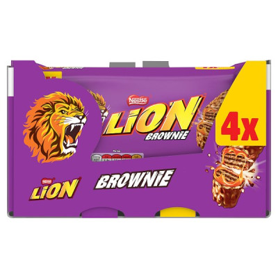 Lion Brownie Milk Chocolate Bar 4 Pack Multipack 120g (10 x 4x30g)