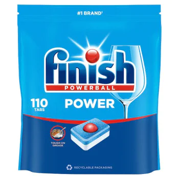 Finish Power All In One Regular Dishwasher Tablets - 110 Tabs (1 x 110pk)