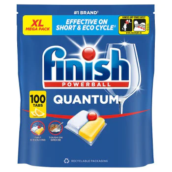 Finish Quantum All In One Dishwasher Tablets  Lemon - 100 Tabs (1 x 100pk)