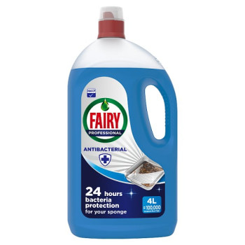 Fairy Professional Antibacterial Washing Up Liquid 4L (1 x 4ltr)