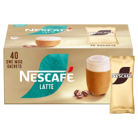NESCAFE Latte Instant Coffee Sachets - 40 x 18g (1 x 40pk)