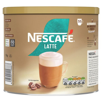 NESCAFE Latte Instant Coffee 1kg Tin (3 x 1kg)