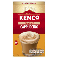 Kenco Cappuccino Instant Coffee Sachets x8 (5 x 14.8g)