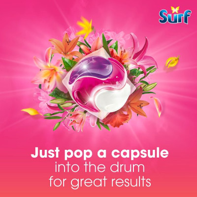 Surf 3 in 1 Laundry Washing Detergent Capsules Tropical Lily 26 washes (3 x 26pk)