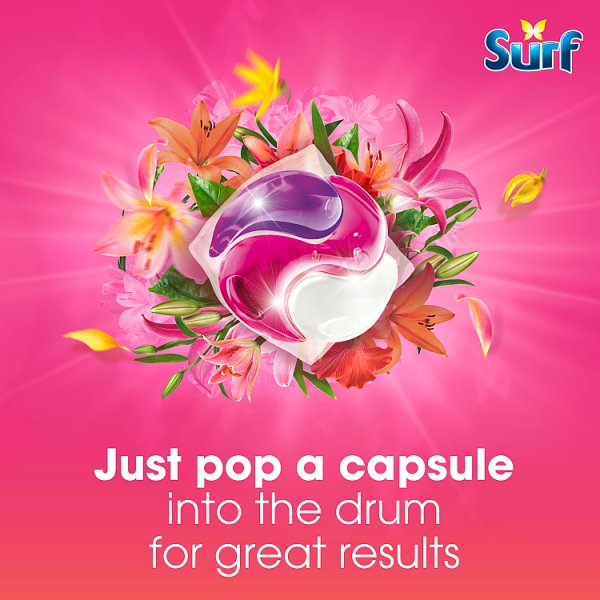 Surf 3 in 1 Laundry Washing Detergent Capsules Tropical Lily 26 washes (3 x 26pk)