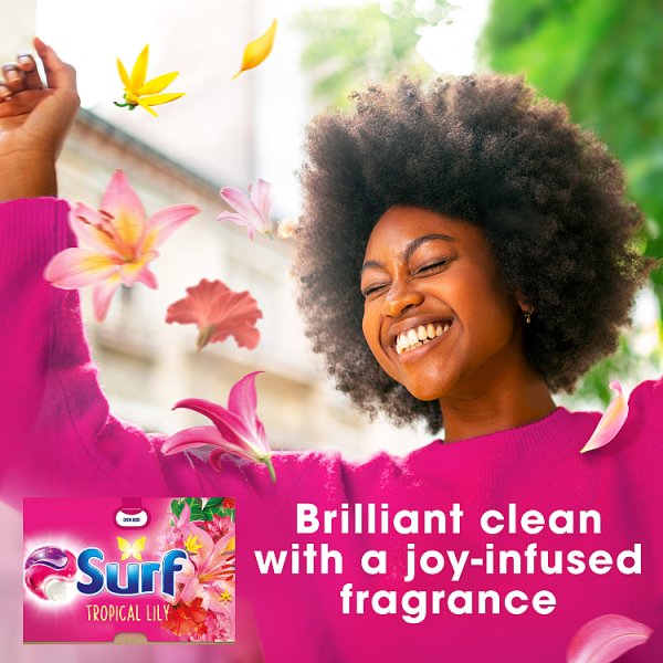 Surf 3 in 1 Laundry Washing Detergent Capsules Tropical Lily 15 washes (4 x 15pk)