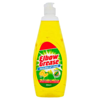 Elbow Grease Washing Up Liquid Lemon Fresh 600ml (12 x 600ml) Elbow Grease Washing Up Liquid Lemon Fresh 600ml (12 x 600ml)