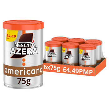 Nescafe Azera Americano Instant Coffee 75g £4.49 PMP (6 x 75g)