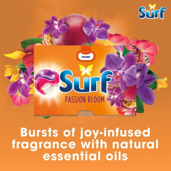 Surf 3 in 1 Passion Bloom Laundry Washing Detergent Capsules 15 washes (4 x 15w)