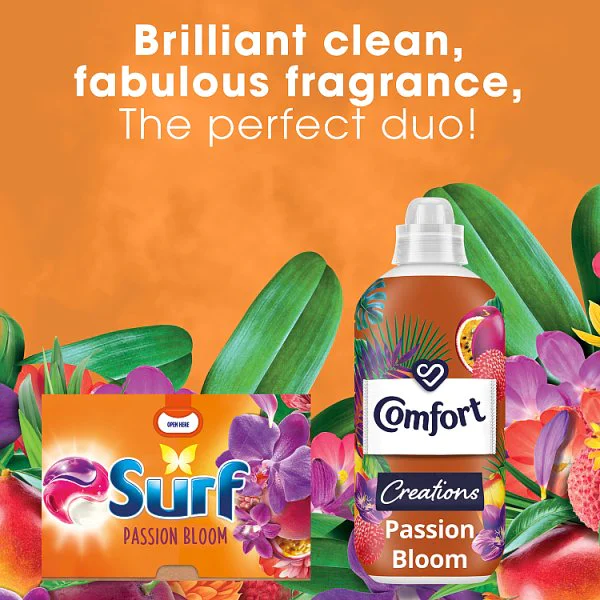 Surf 3 in 1 Passion Bloom Laundry Washing Detergent Capsules 15 washes (4 x 15w)