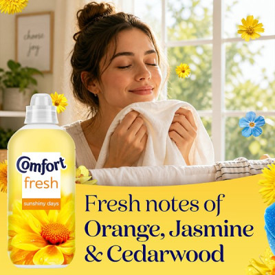 Comfort Fresh Fabric Conditioner Sunshiny Days 31 washes (930 ml) (8 x 31w)
