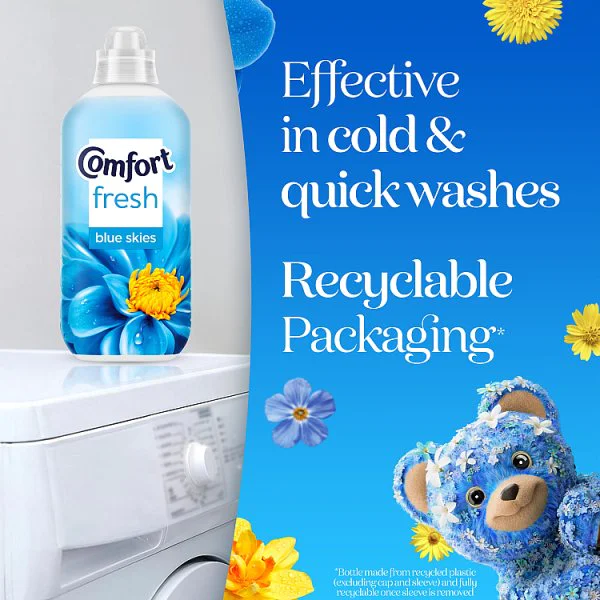 Comfort Fresh Fabric Conditioner Blue Skies 31 washes (930 ml) (8 x 31w)
