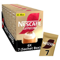 Nescafe Cappuccino Instant Coffee 7 x 15.5g Sachets PMP (6 x 108.5g)