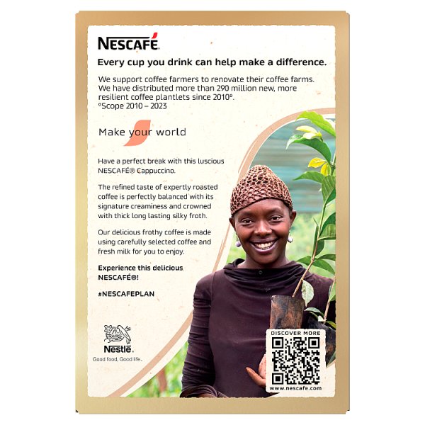 Nescafe Cappuccino Instant Coffee 7 x 15.5g Sachets PMP (6 x 108.5g)