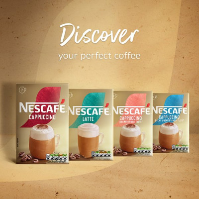 Nescafe Cappuccino Instant Coffee 7 x 15.5g Sachets PMP (6 x 108.5g)