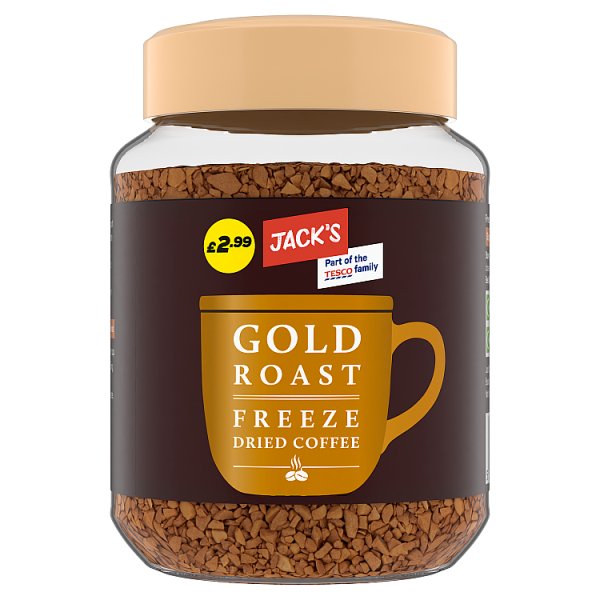 Jack's Gold Roast Freeze Dried Coffee 90g (6 x 90g)