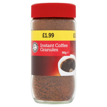 Euro Shopper Instant Coffee Granules 90g (12 x 90g)