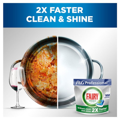 Fairy Professional Original Dishwashing Capsules Lemon, 140 washes (2 x 140pk)