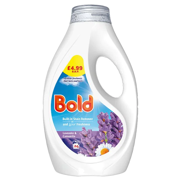 Bold Liquid Laundry Detergent Gel 24 Washes (4 x 24w) Bold Liquid Laundry Detergent Gel 24 Washes (4 x 24w)